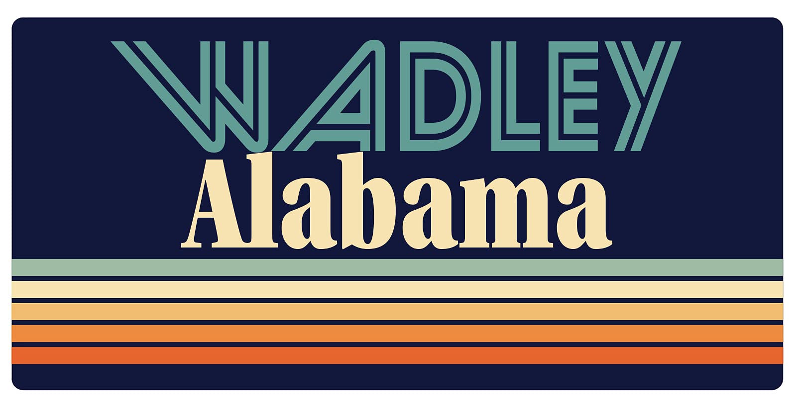 Vintage Wadley Alabama 5 x 2.5-Inch Refrigerator Magnet - Retro Souvenir Fridge Decor for Collectors & Travel Lovers - Perfect for Home, Office, or Gift Giving