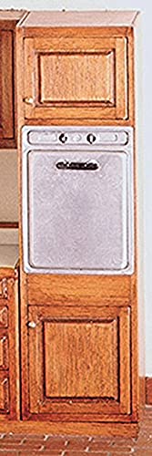 Factory Direct Craft Miniature Kitchen Oven Cabinet Kit - 1:12 Scale Dollhouse Accessories for Realistic DIY Dollhouse Scenes & Collector Displays