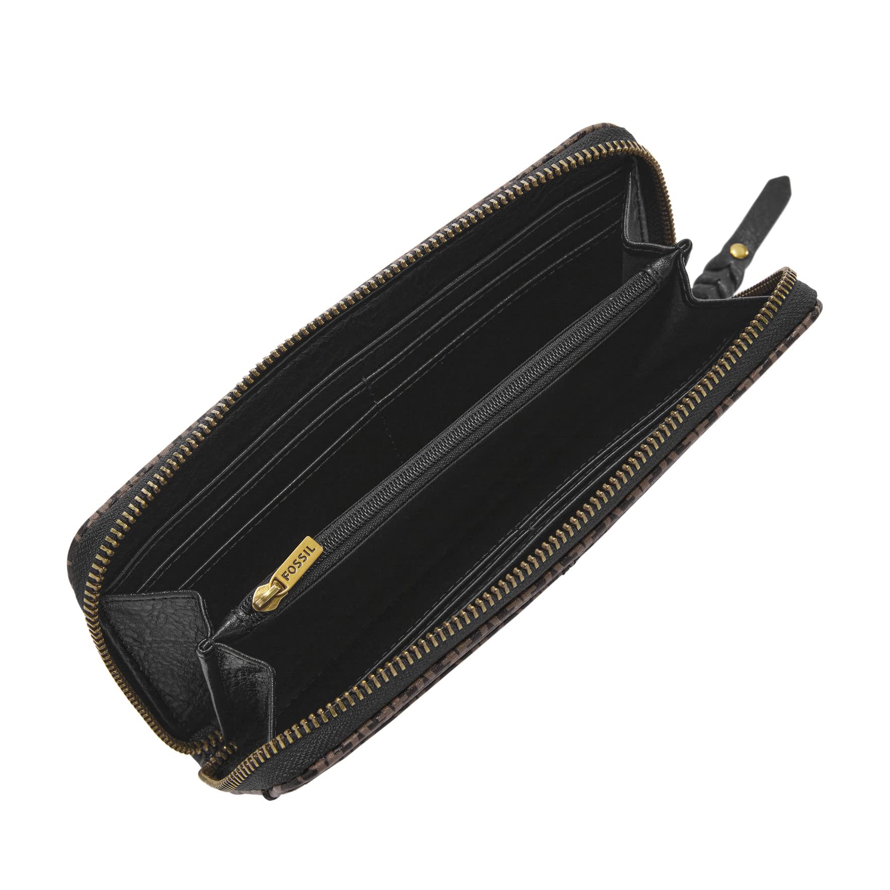Fossil Women's Tara Genuine Leather Zip-Around Clutch Wallet - Stylish Crossbody Purse for Everyday Use, Travel & Special Occasions