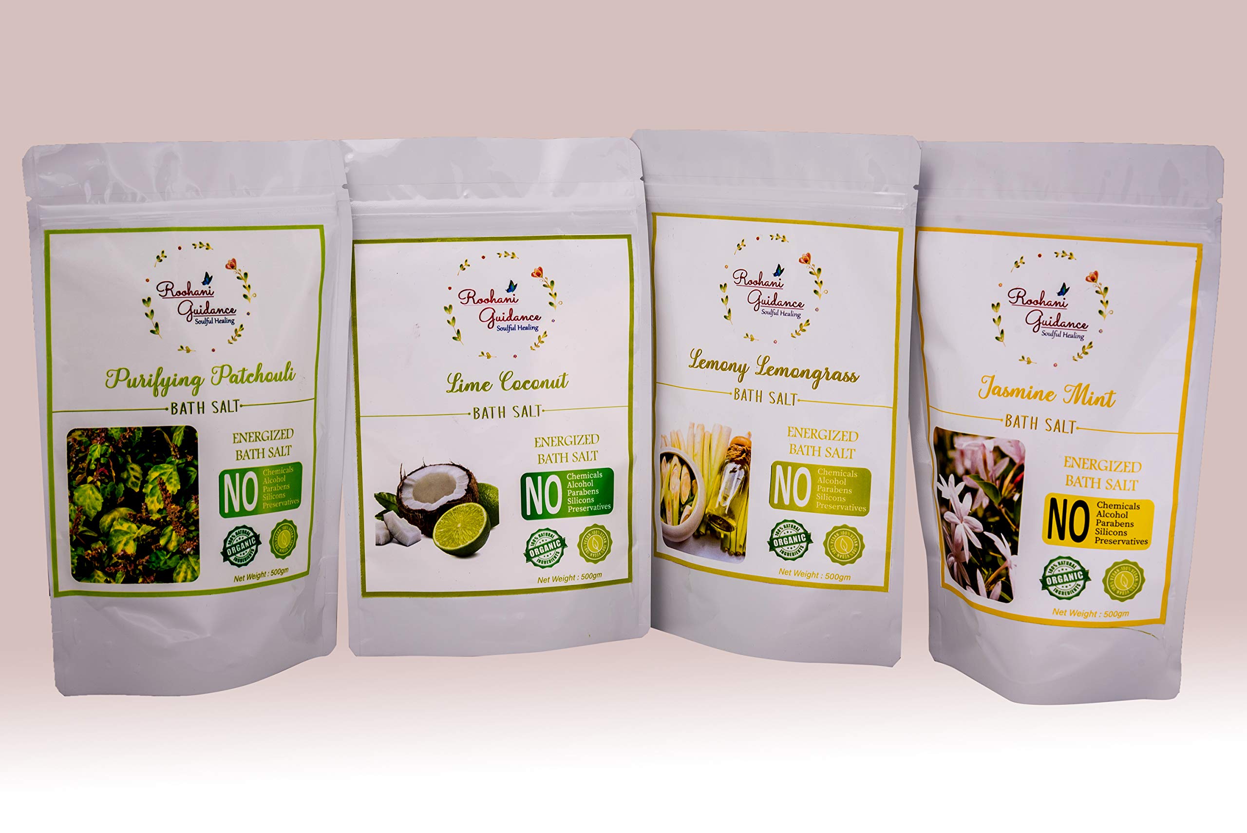 Organic Lemongrass Bath Salt for Relaxation & Stress Relief - Aromatherapy Spa Treatment for Home Self-Care & Gift Ideas