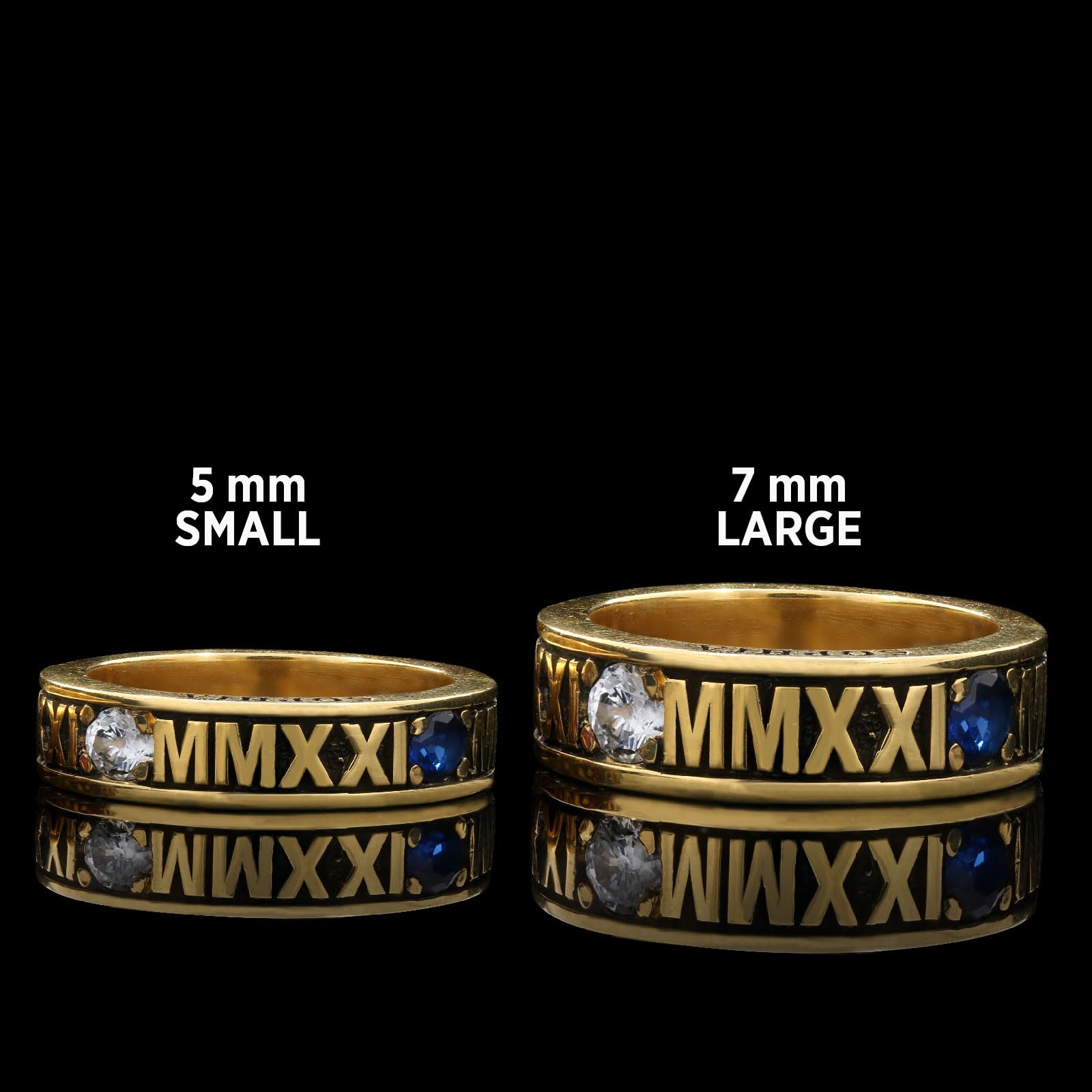 Roman Numeral Class Ring - Personalized School Ring for Graduation, Custom Engraved College Band Ring - Perfect Gift for Graduates & Alumni