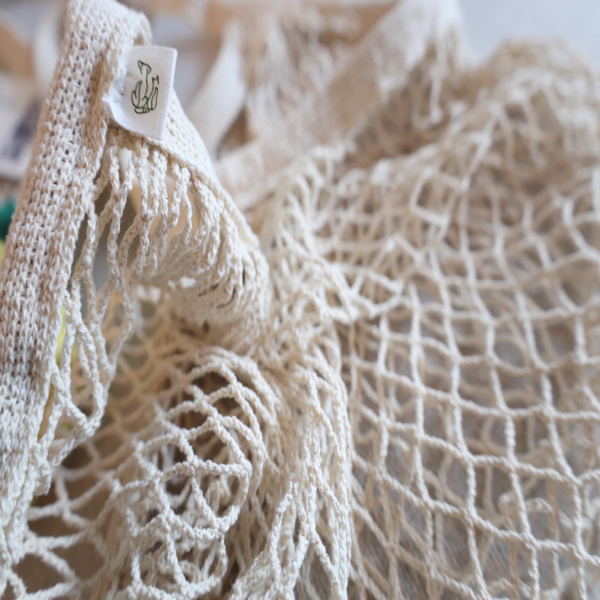 Eco-Friendly Crochet Grocery Bag - Reusable & Biodegradable for Farmers Market