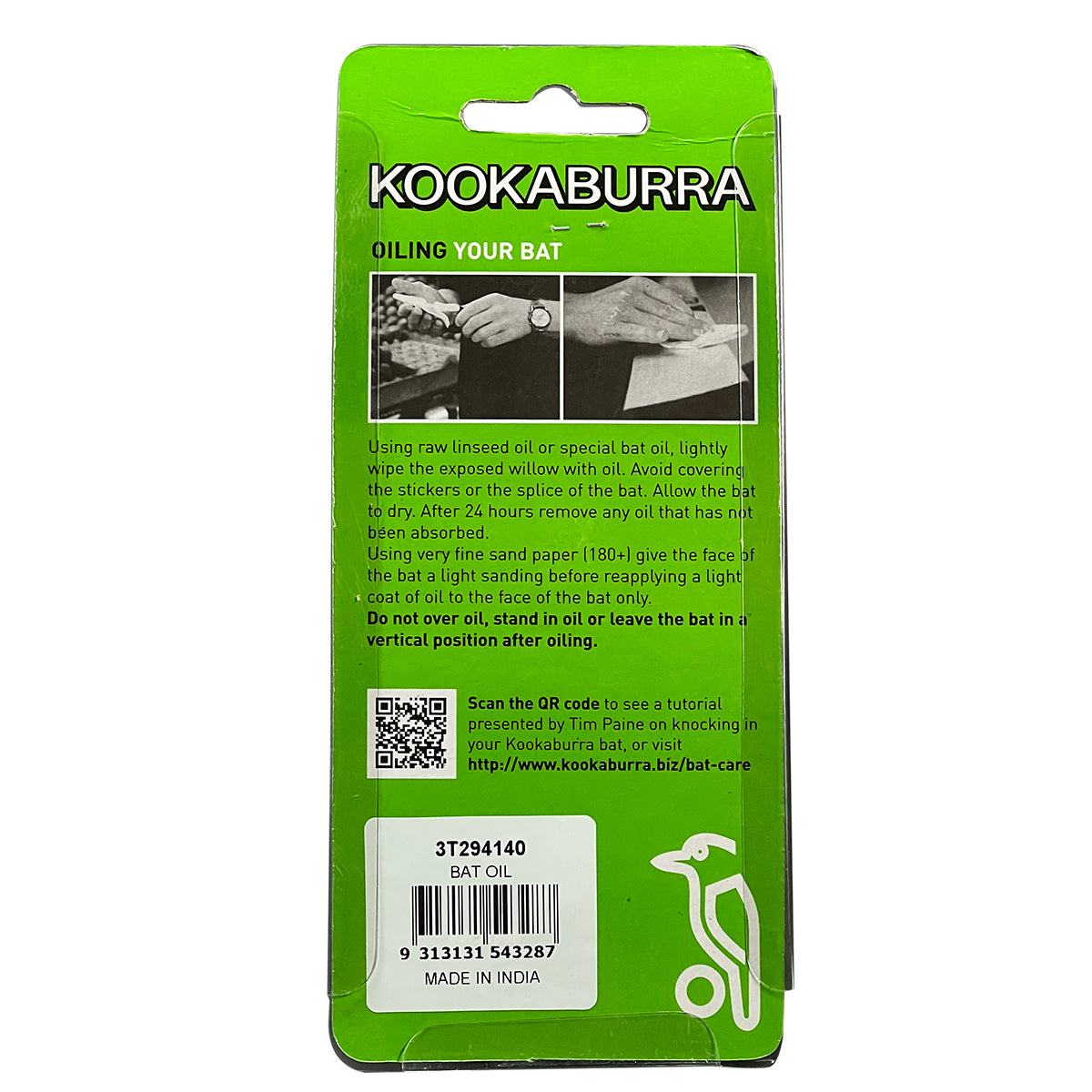 Kookaburra Bat Oil - Premium Cricket Bat Maintenance Oil for Enhanced Grip & Performance | Perfect for Leather & Wooden Cricket Bats