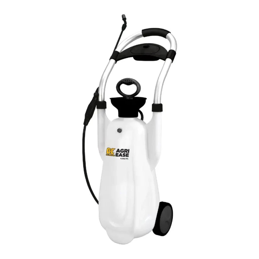 Portable 16L (4.2 Gallon) Pull Behind Pump Sprayer - Heavy Duty Lawn & Garden Sprayer for Weed Control, Fertilizer Application | Ideal for Farms, Vineyards, Large Yards & Agricultural Use
