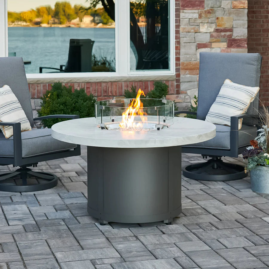 Beacon Fire Table by The Outdoor Greatroom Company - Outdoor Gas Fire Pit Table for Patio, Backyard & Deck - Perfect for Entertaining & Relaxing
