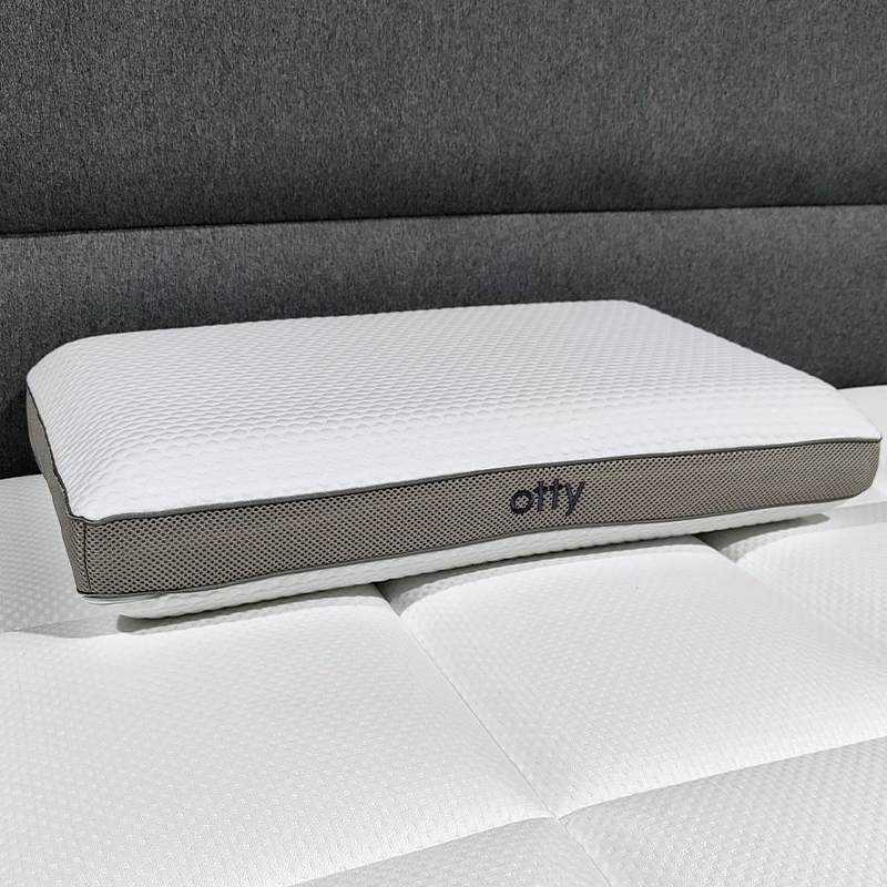 OTTY Deluxe Pure Pillow - Premium Memory Foam Pillow for Side, Back & Stomach Sleepers - Orthopedic Support for Neck & Shoulder Pain Relief - Perfect for Home, Travel & Hotel Use