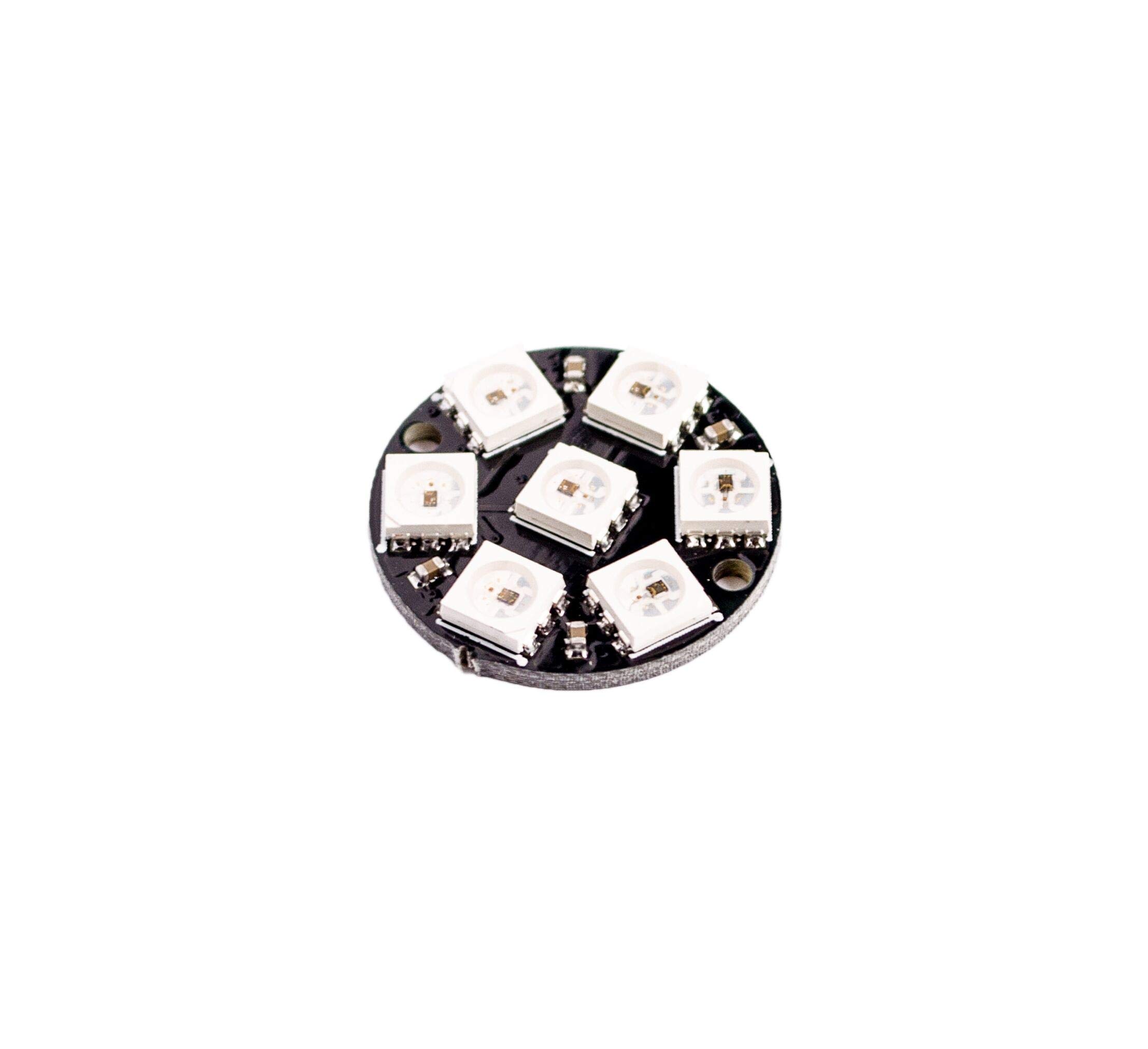 7 Bits 7X WS2812 5050 RGB LED Ring Light with Integrated Drivers - DIY Lighting for Home Decor, Stage Effects, and Holiday Displays