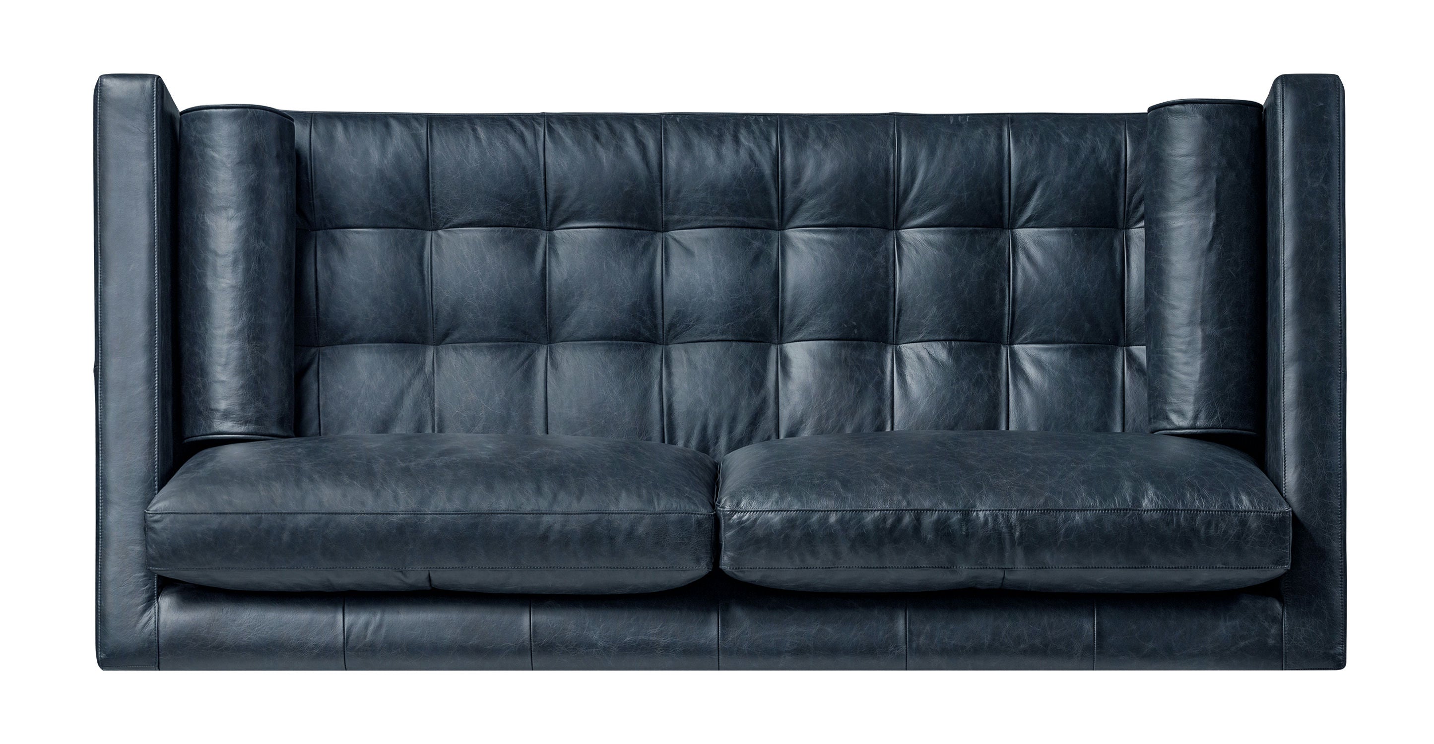 Napa 82 Leather Pull Out Convertible Sleeper Sofa - Premium Genuine Leather Sectional Couch with Chaise Lounge for Living Room, Bedroom & Guest Room | Perfect for Small Spaces, Apartments & Home Theater