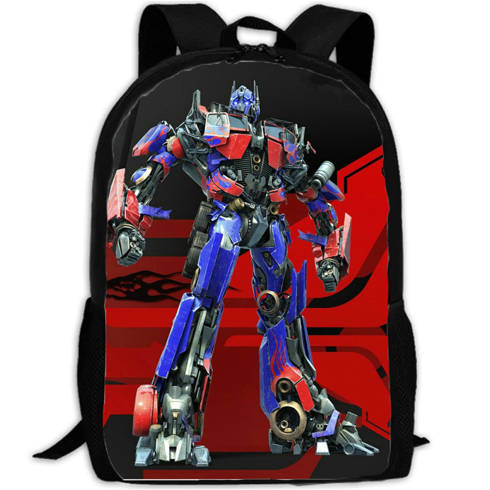 Wuchoo Transformers Backpack for Kids - Lightweight Optimus Prime & Bumblebee School Backpack, Durable Bookbag for Boys (One Size) - Perfect for School, Travel & Daily Adventures