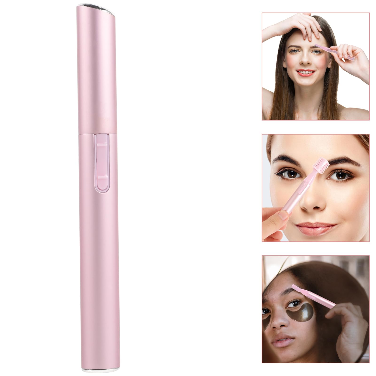 Beaupretty 3-in-1 Electric Shaver for Women - Facial Hair Remover, Leg Shaver & Eyebrow Trimmer Kit - Painless & Rechargeable Lady Shaver for Smooth Skin at Home or Travel