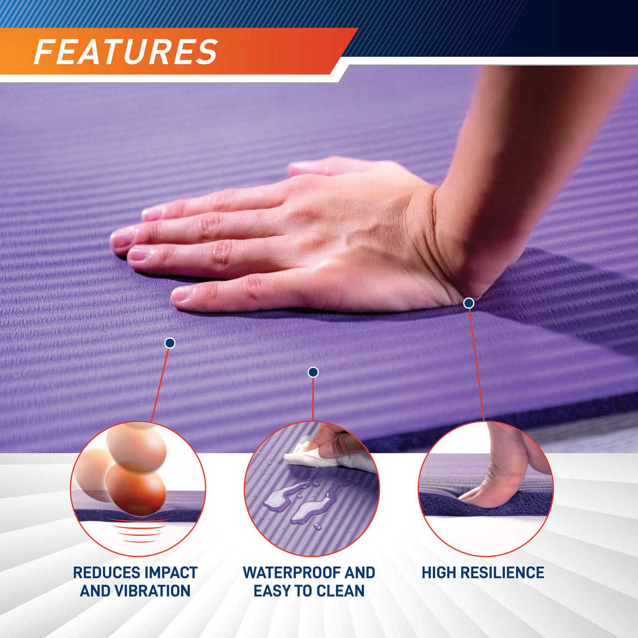 Premium 12mm Thick Exercise Mat for Yoga, Pilates & Home Workouts - Non-Slip Fitness Mat in Multiple Colors | Ideal for Gym, Studio & Home Use