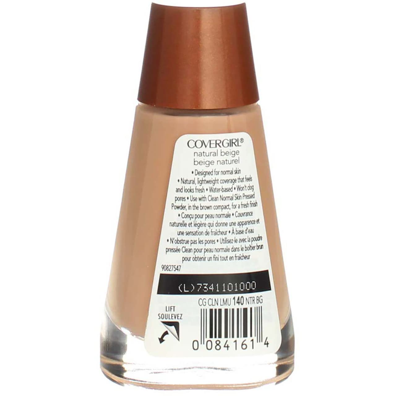 Cover Girl 00416 Natural Beige Clean Liquid Makeup Foundation - Lightweight, Oil-Free Formula for Flawless Coverage | Perfect for Everyday Wear & Professional Makeup Looks