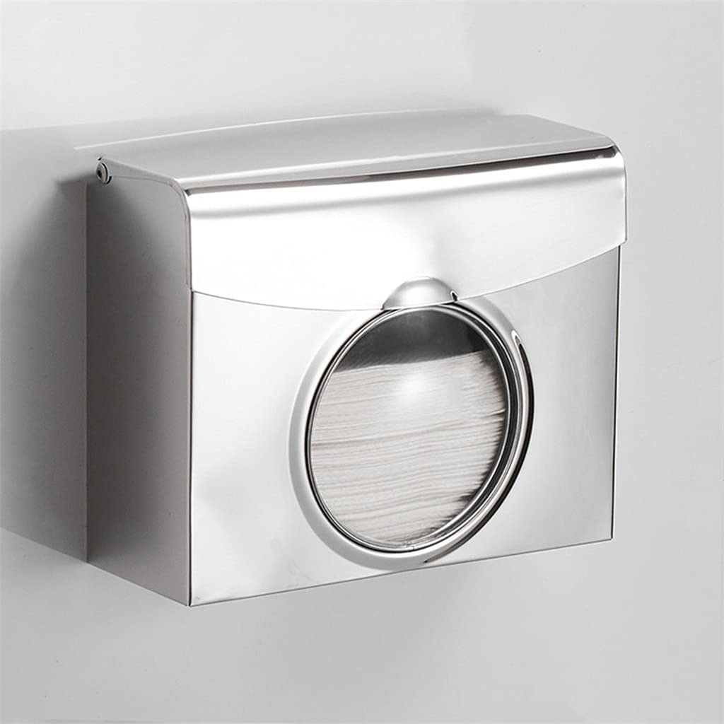 Stainless Steel Wall Mounted Dual Paper Towel Dispenser for Kitchen & Bathroom - Silver | Space-Saving Tissue Holder for Countertop, RV, Office & More