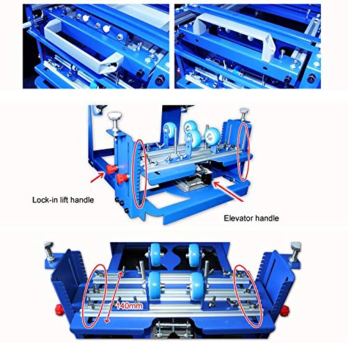 TECHTONGDA 3.15 Inch Cylinder Screen Printing Machine - Professional Silk Screen Press for Mugs, Pens, Cups & Bottles | Perfect for DIY Crafts, Small Business Printing & Custom Merchandise Production