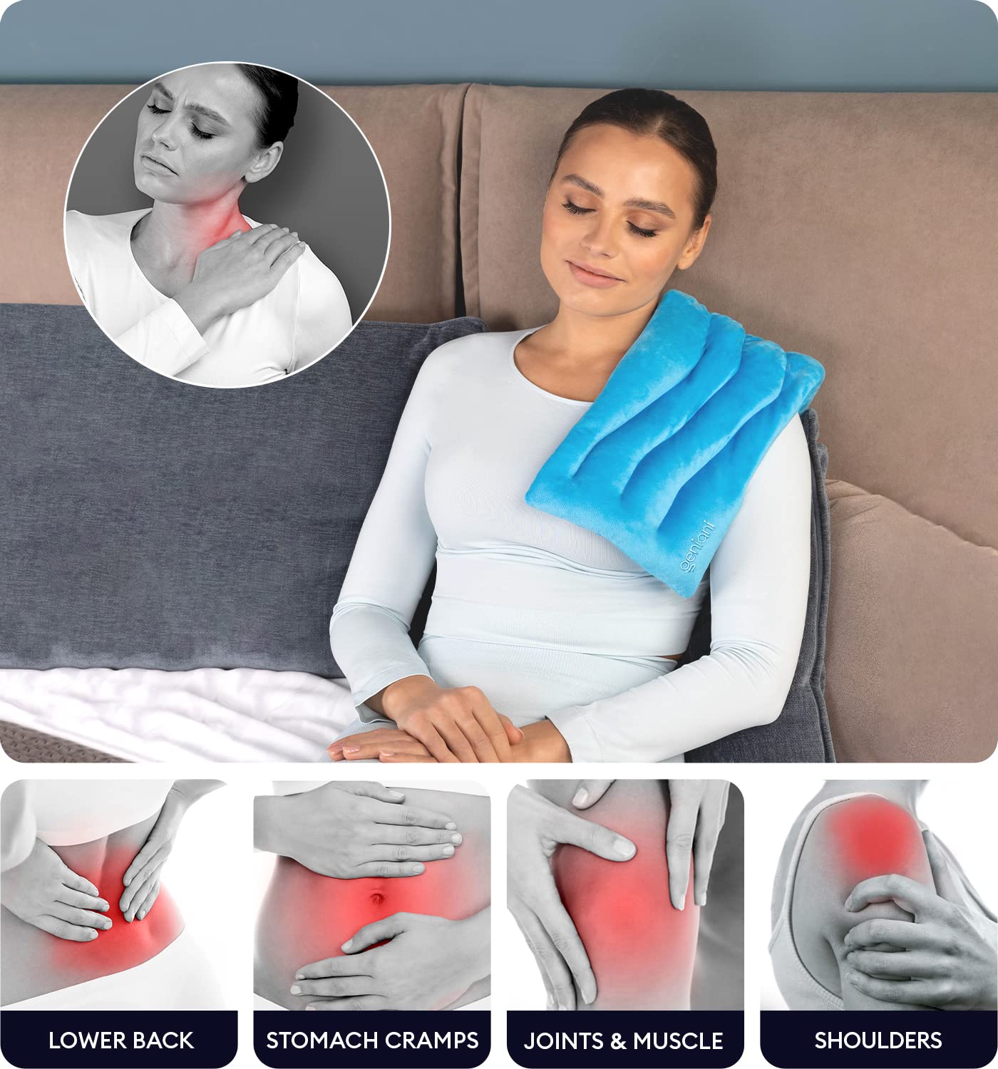 GENIANI Microwave Heating Pad for Pain Relief - 8