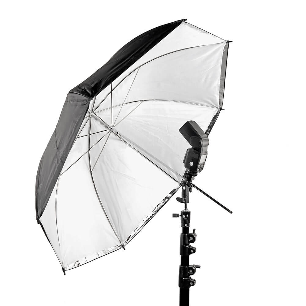 Tiltable Swivel Umbrella Adapter Bracket with Hotshoe Mount - Adjustable Flash Diffuser Holder for Photography Lighting - Perfect for Studio, Outdoor Shoots & Video Production
