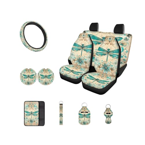 Retro Floral Dragonfly