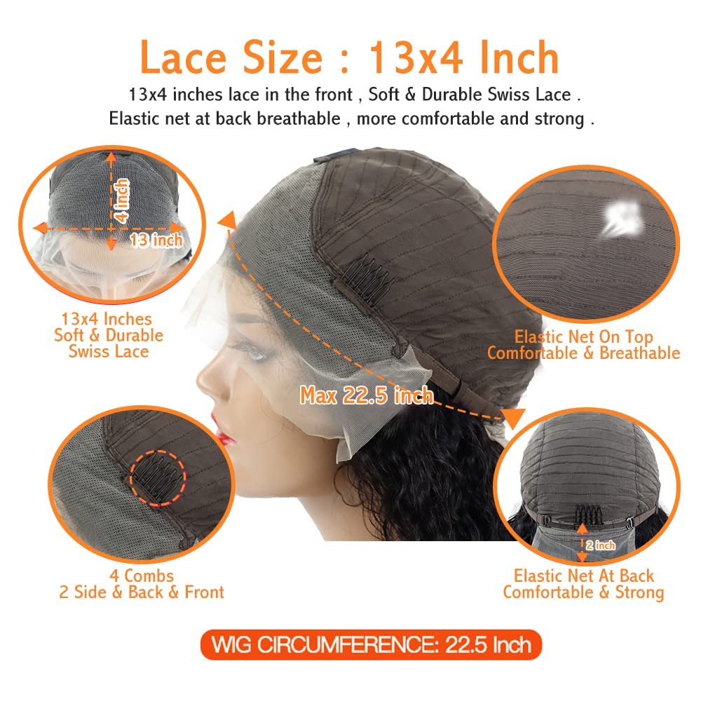 13x4 HD 180% Density Body Wave Lace Front Wigs Human Hair - Glueless Pre Plucked Bleached Knots with Baby Hair for Women (26 Inch) | Perfect for Daily Wear, Cosplay & Special Occasions