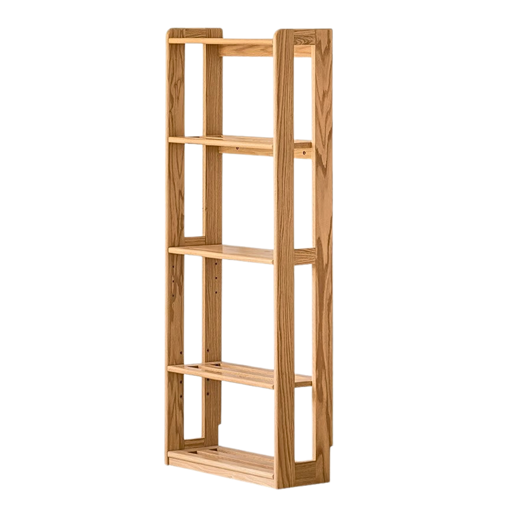 Solid Wood Kids Bookshelf - Oak & Beech Toy Storage Organizer for Bedroom, Playroom & Nursery - Durable & Stylish Children's Furniture