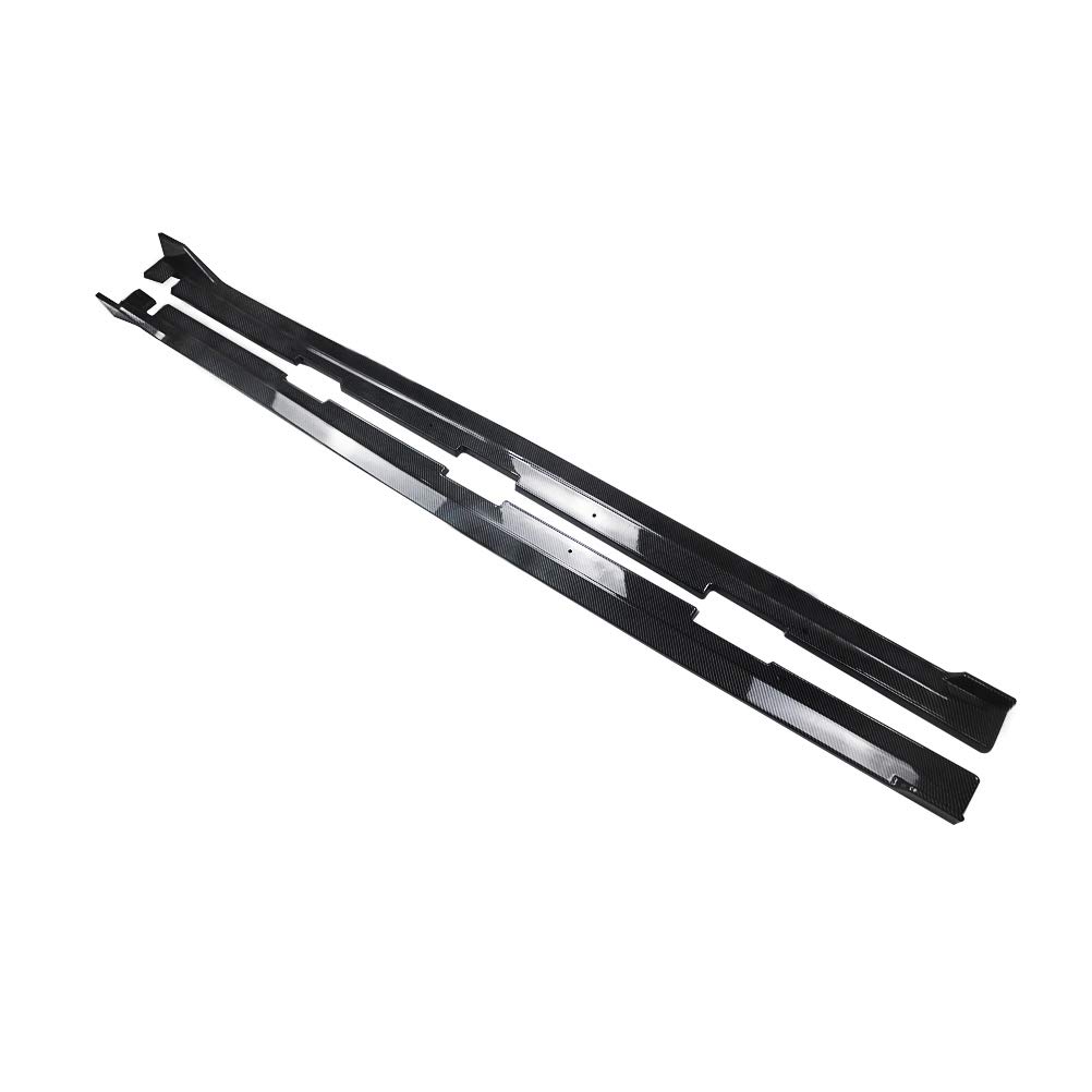 NINTE Carbon Fiber Side Skirts for 2016-2020 Honda Civic 10th Gen Sedan - PP Extension Lip Rocker Panels - Enhance Style & Aerodynamics for Street & Show Cars