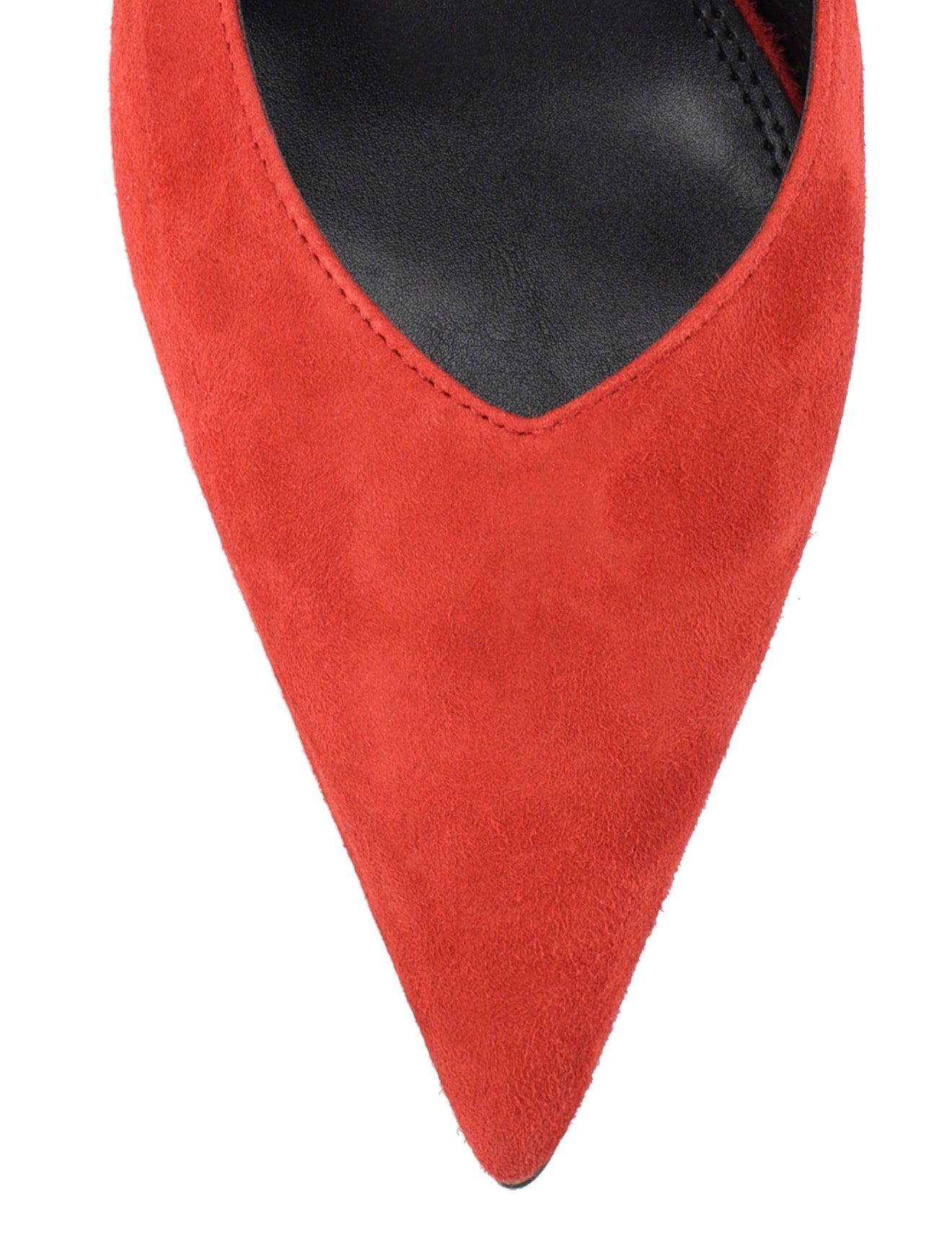 Yory Slingback Kitten Heels - Red Suede Pumps for Women | Comfortable Low Heel Dress Shoes for Work, Party & Wedding | Fashionable Pointed Toe Ladies Shoes