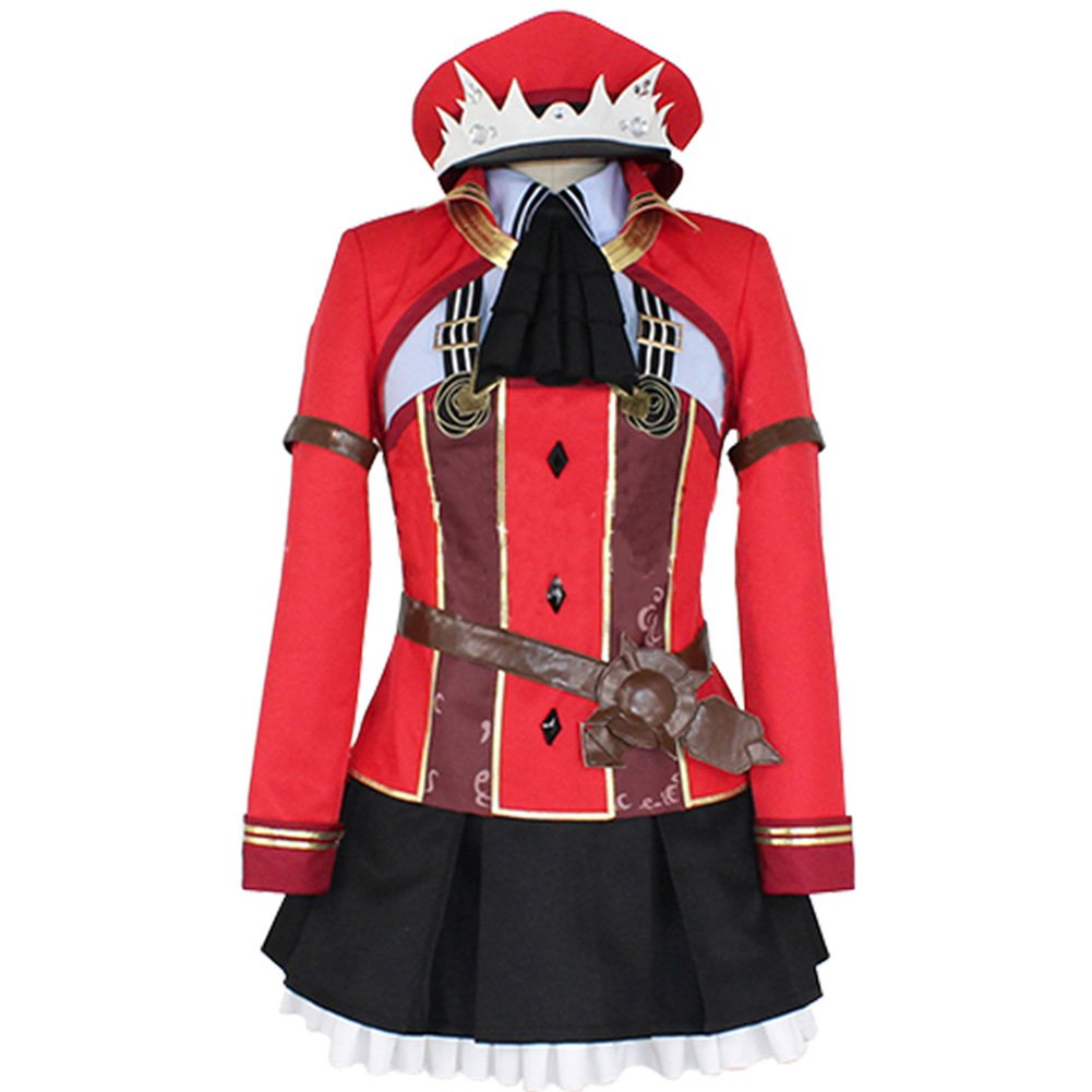 Anime Kamen Rider Cosplay Costume for Women - Medb Warden Lolita Dress Full Set with Gloves & Accessories | Perfect for Halloween, Cosplay Events & Anime Conventions