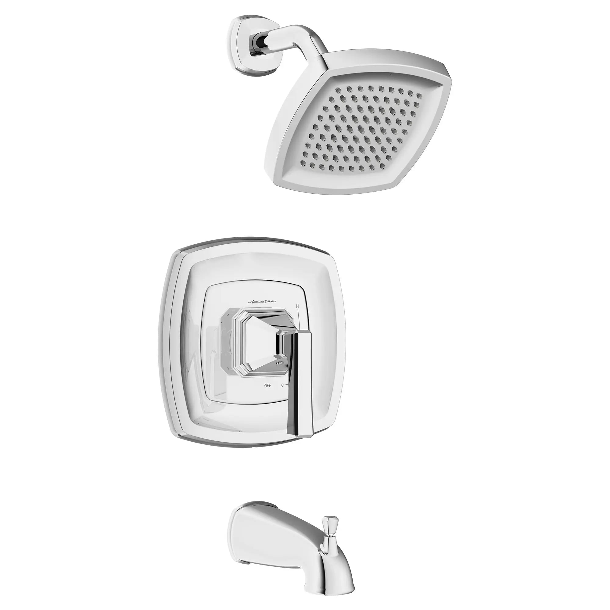 Crawford 1.8 GPM Water Saving Shower Trim Kit with Double Ceramic Pressure Balance Cartridge & Lever Handle - Perfect for Bathroom Renovation & Water Conservation
