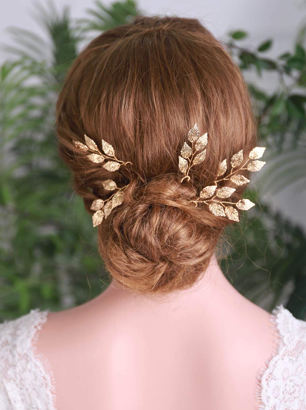 Gold Hair Pins 5PCS - Bridal Hair Accessories for Wedding & Parties