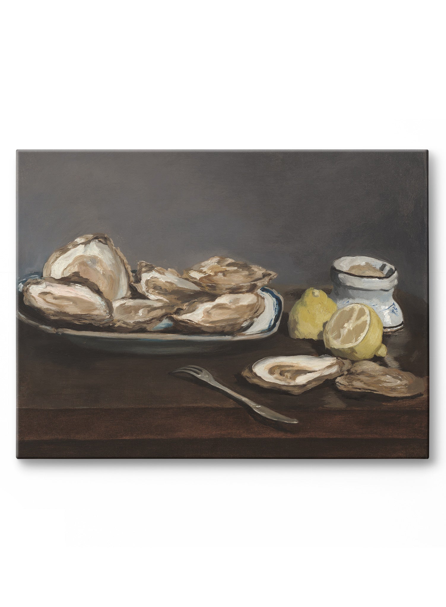 Premium Oysters Canvas Wall Art - Coastal & Beach Decor for Living Room, Bedroom, Kitchen - Perfect for Nautical & Seafood Lovers Home Decoration