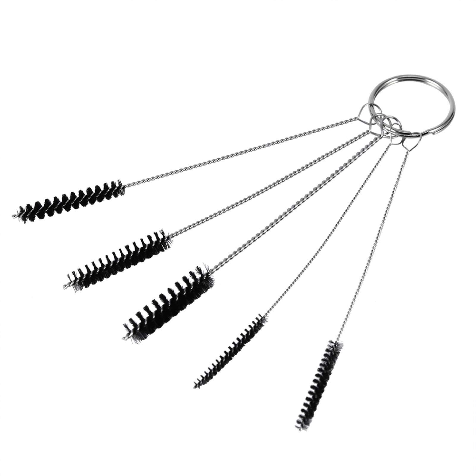 Carburetor Cleaning Kit - 5 Brushes & 10 Needles for Motorcycle, ATV, Moped - Remove Carbon Dirt & Jet Deposits - Perfect for Carb Maintenance & Engine Tune-Ups