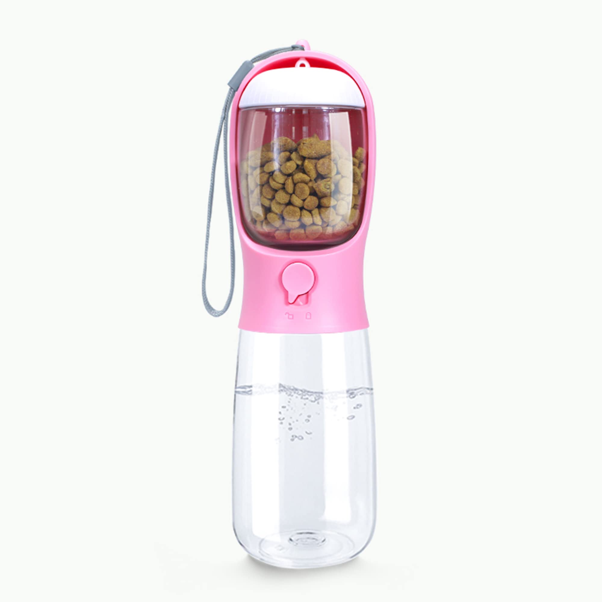 INNOWEIGH Dog Water Bottle - Portable & Foldable Pet Water Dispenser with Food Container | BPA-Free Food Grade Plastic | Ideal for Walking, Hiking, Travel & Outdoor Adventures with Your Dog