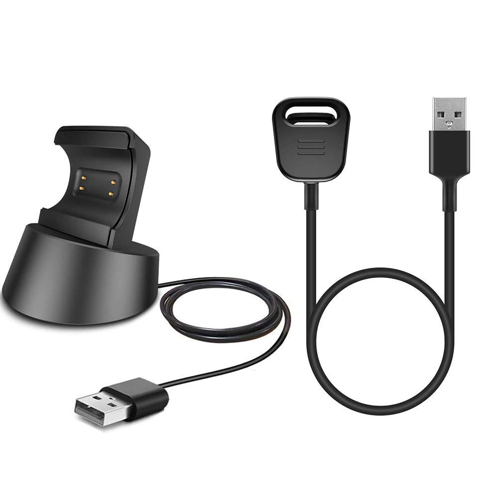 AWINNER Charger Cable and Dock Compatible for Fitbit Charge 3 - Fast Charging Replacement Accessories Bundle | Perfect for Home, Office, Gym & Travel Use