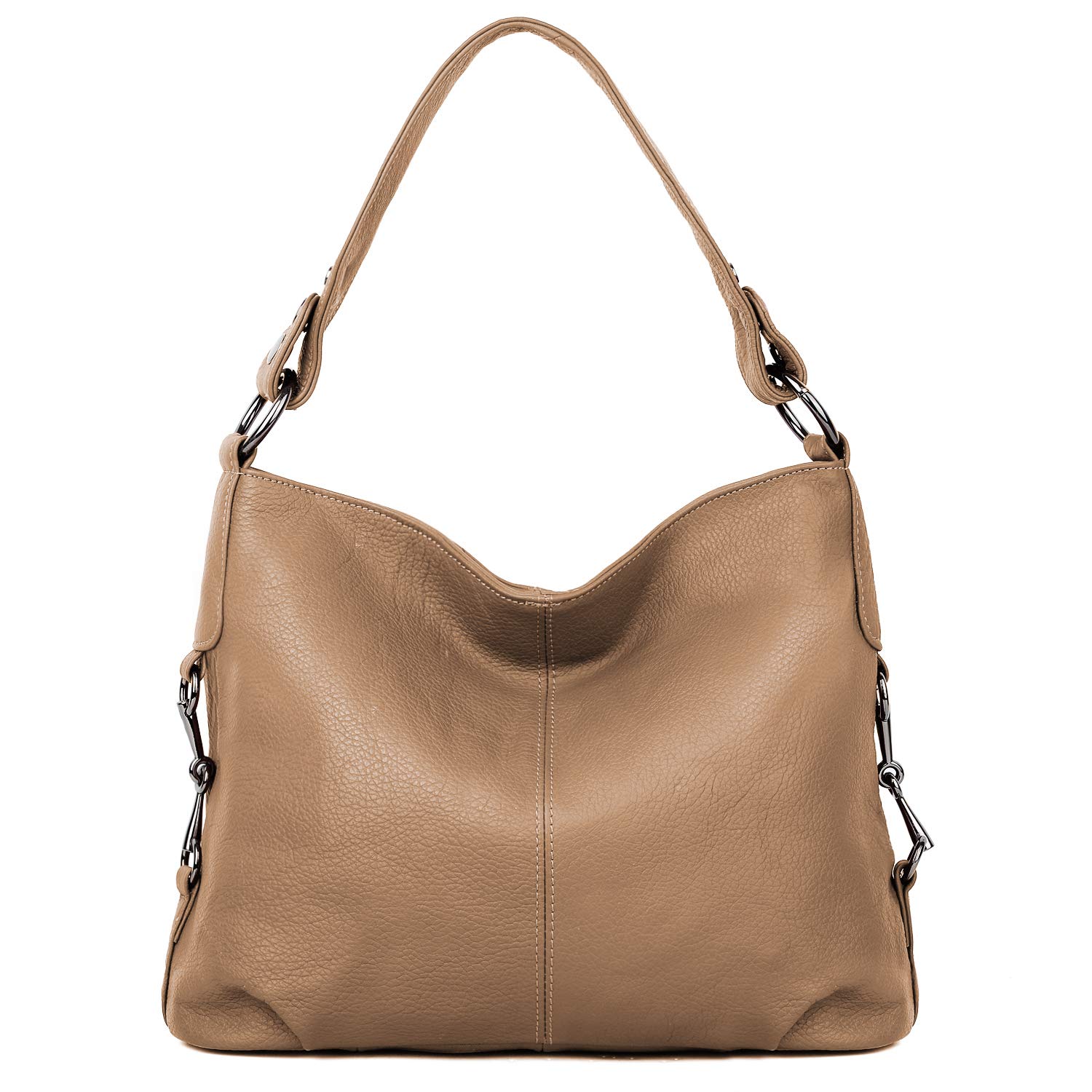 YALUXE Genuine Leather Shoulder Bag for Women - Stylish Hobo Purse for Work & Travel