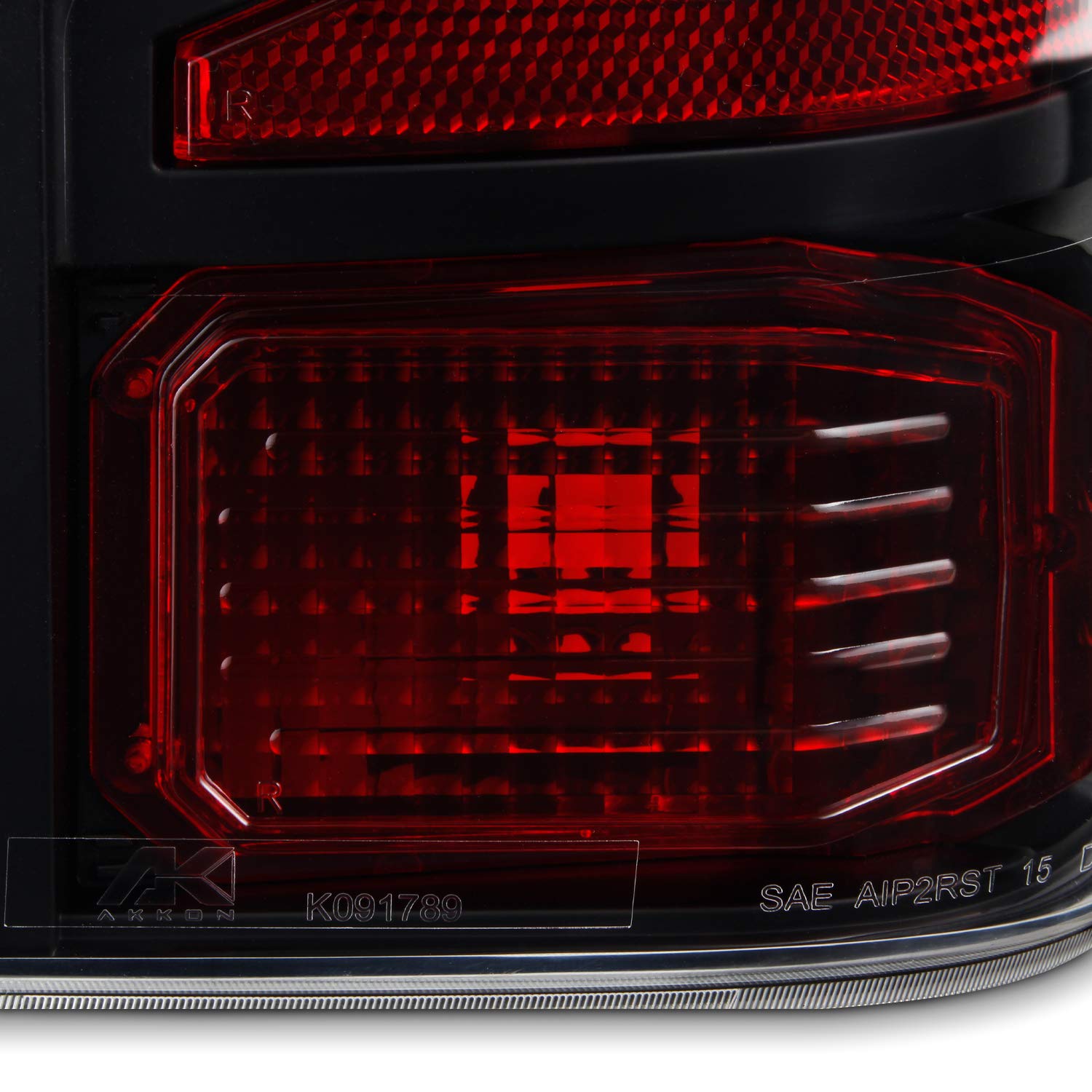 AKKON LED Tail Lights for 2016-2021 Nissan Titan - Black Housing Brake Lamp Assemblies - Upgrade Your Truck's Style & Safety at Night