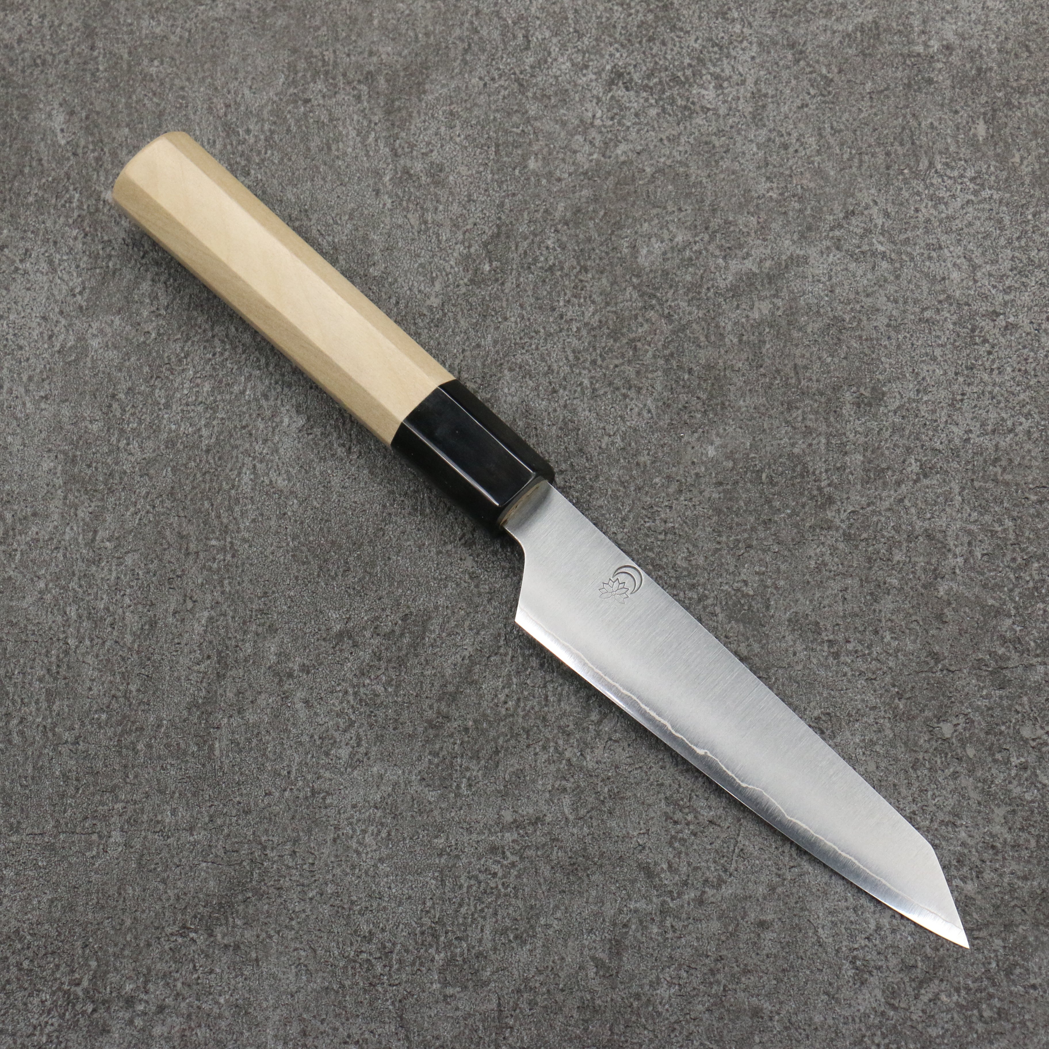 Premium Kikuzuki Silver Steel No.3 Kiritsuke Petty Utility Knife 135mm - Japanese Magnolia Wood Handle - Perfect for Sushi, Sashimi & Precision Kitchen Tasks