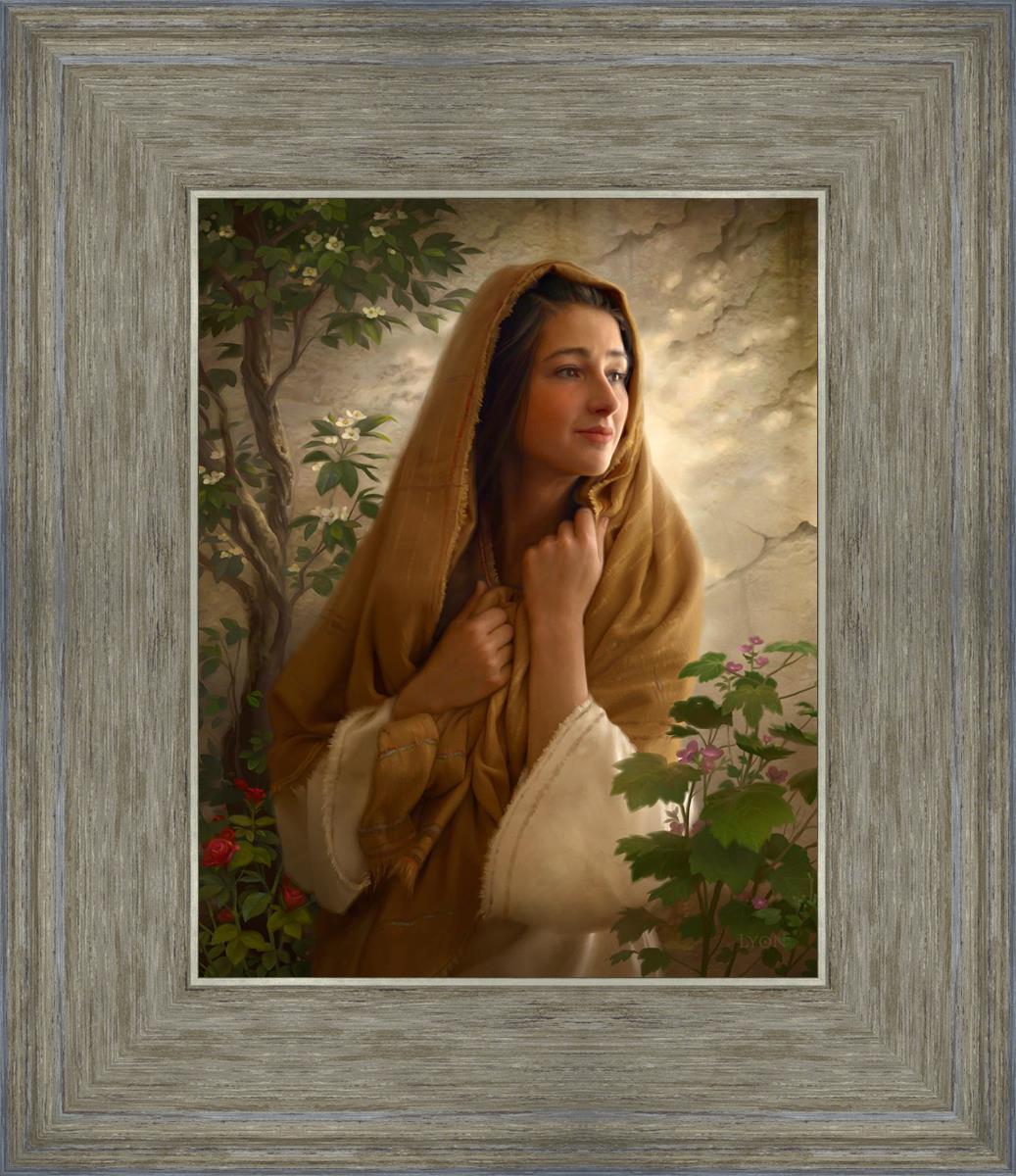 Mary Kept All These Things and Pondered in Her Heart - Christian Bible Verse Wall Art for Home & Church Decor - Perfect for Prayer Rooms, Sunday School Gifts, and Spiritual Encouragement