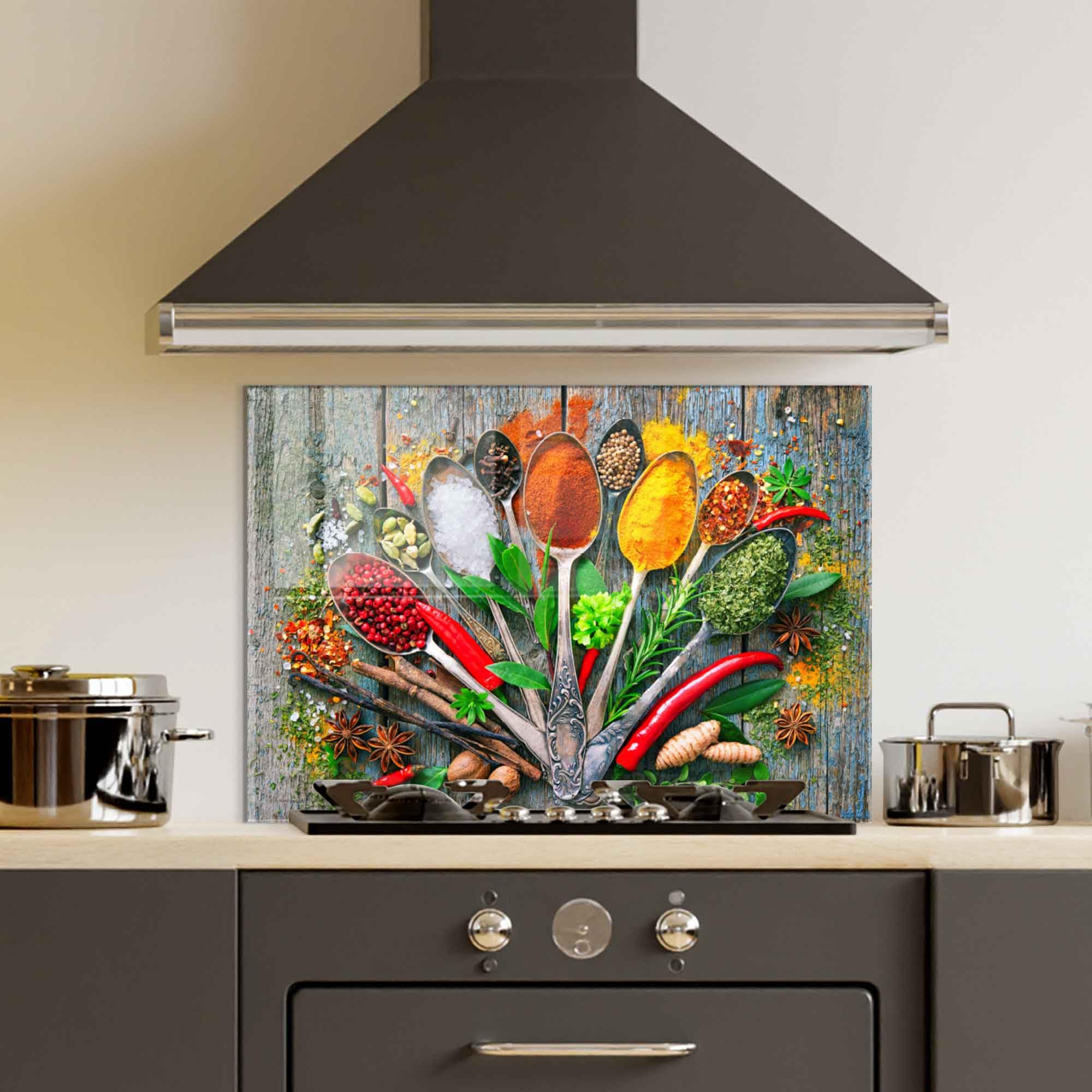 Premium Tempered Glass Kitchen Backsplash - 30x24 Inch Heat-Resistant Stove Splash Guard & Sink Cover - Modern Splashback Tile for Wall Protection & Stylish Home Decor - Perfect for Cooking, Baking & Kitchen Renovation