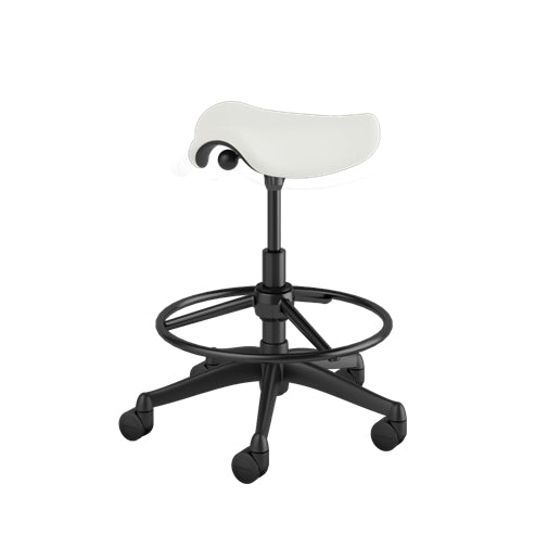 Pony Seat Stool with Graphite Frame - Kids Adjustable Step Stool for Bathroom, Kitchen & Playroom - Safe Non-Slip Toddler Standing Stool