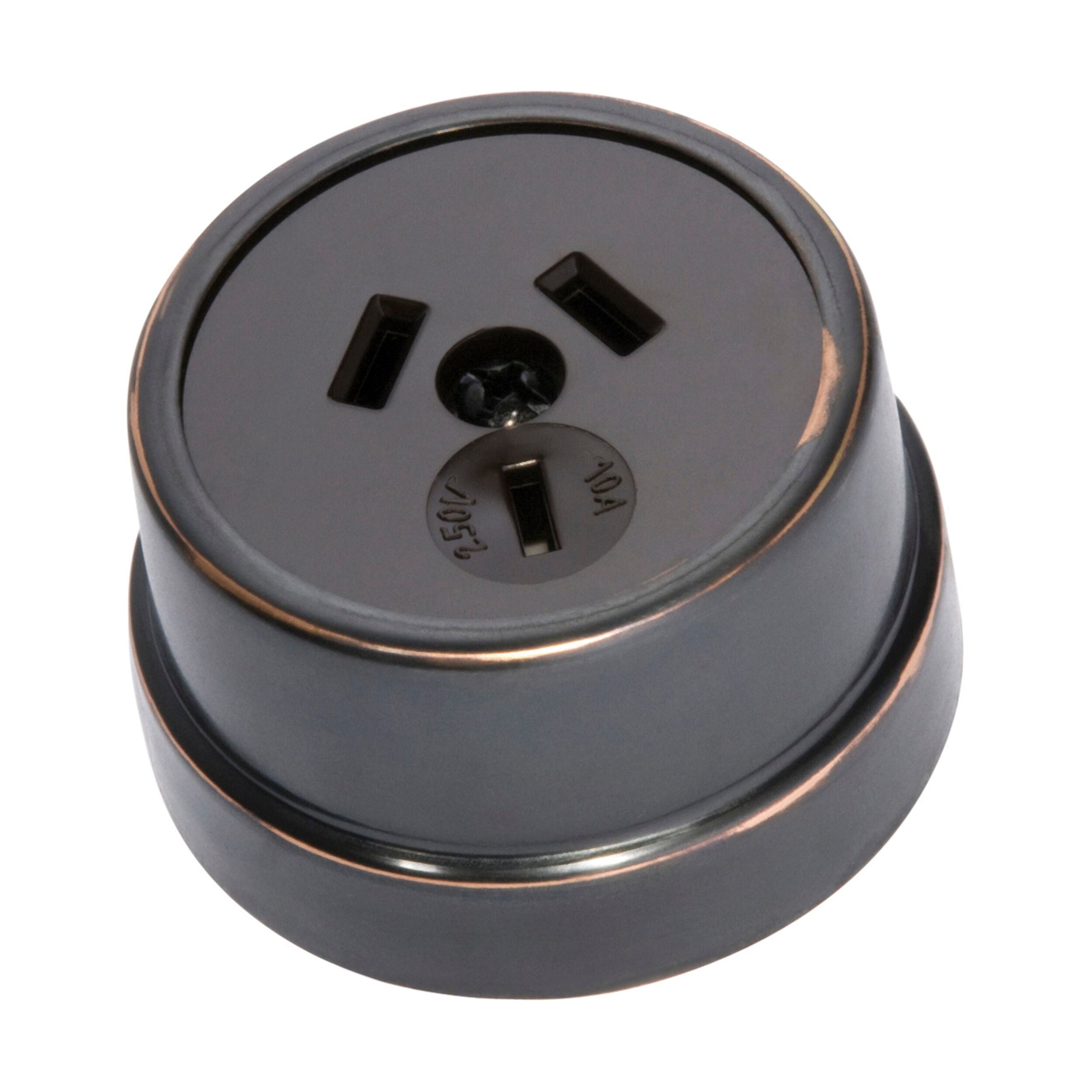 Antique Copper 5679 Socket Traditional Brown Mechanism D50xP30mm - Perfect for Vintage Lighting Fixtures and Home Decor
