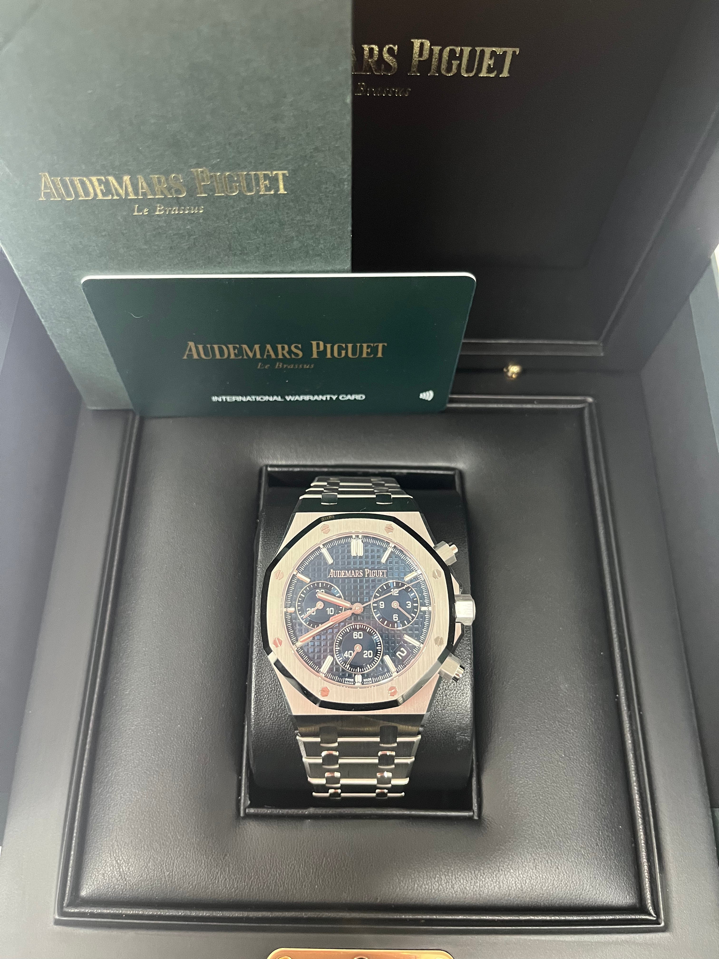 Audemars Piguet Royal Oak 50th Anniversary Men's Watch - 26240ST.OO.1320ST.01 - Stainless Steel Bracelet, Blue Dial - Luxury Timepiece for Special Occasions & Collectors