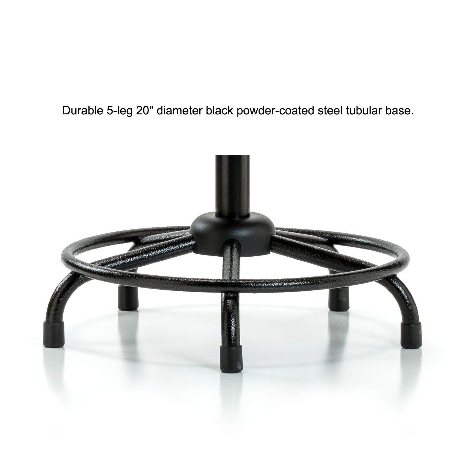 Ergonomic Industrial Perch Chair with Handle & Stationary Caps - Adjustable Height Office Stool for Standing Desks, Workstations & Home Offices - Perfect for Architects, Designers & Long Work Sessions