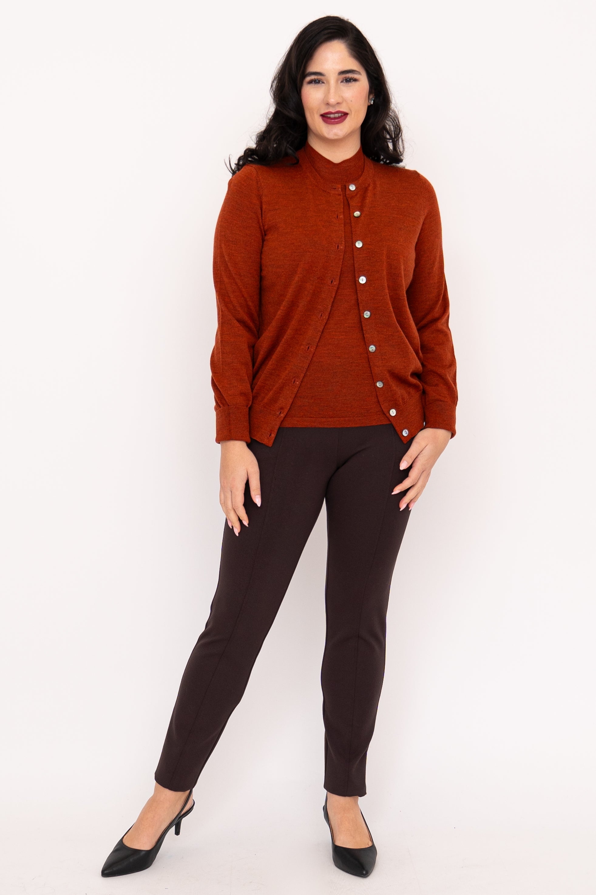 Soft Bronze Merino Wool Kitten Cardigan - Cozy & Stylish Sweater for Cats - Perfect for Winter & Indoor Comfort