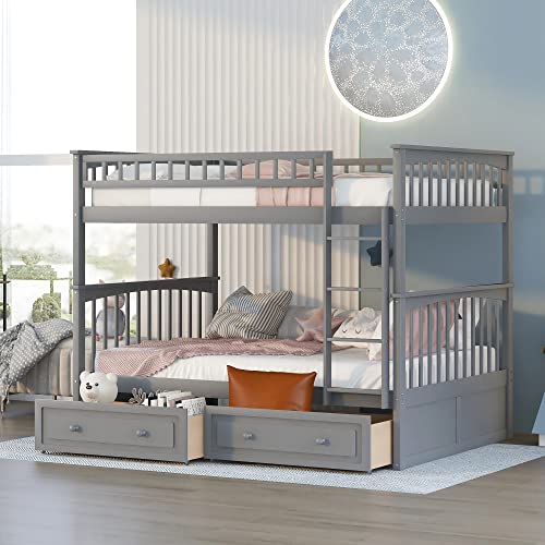 Gray + 2 Drawers