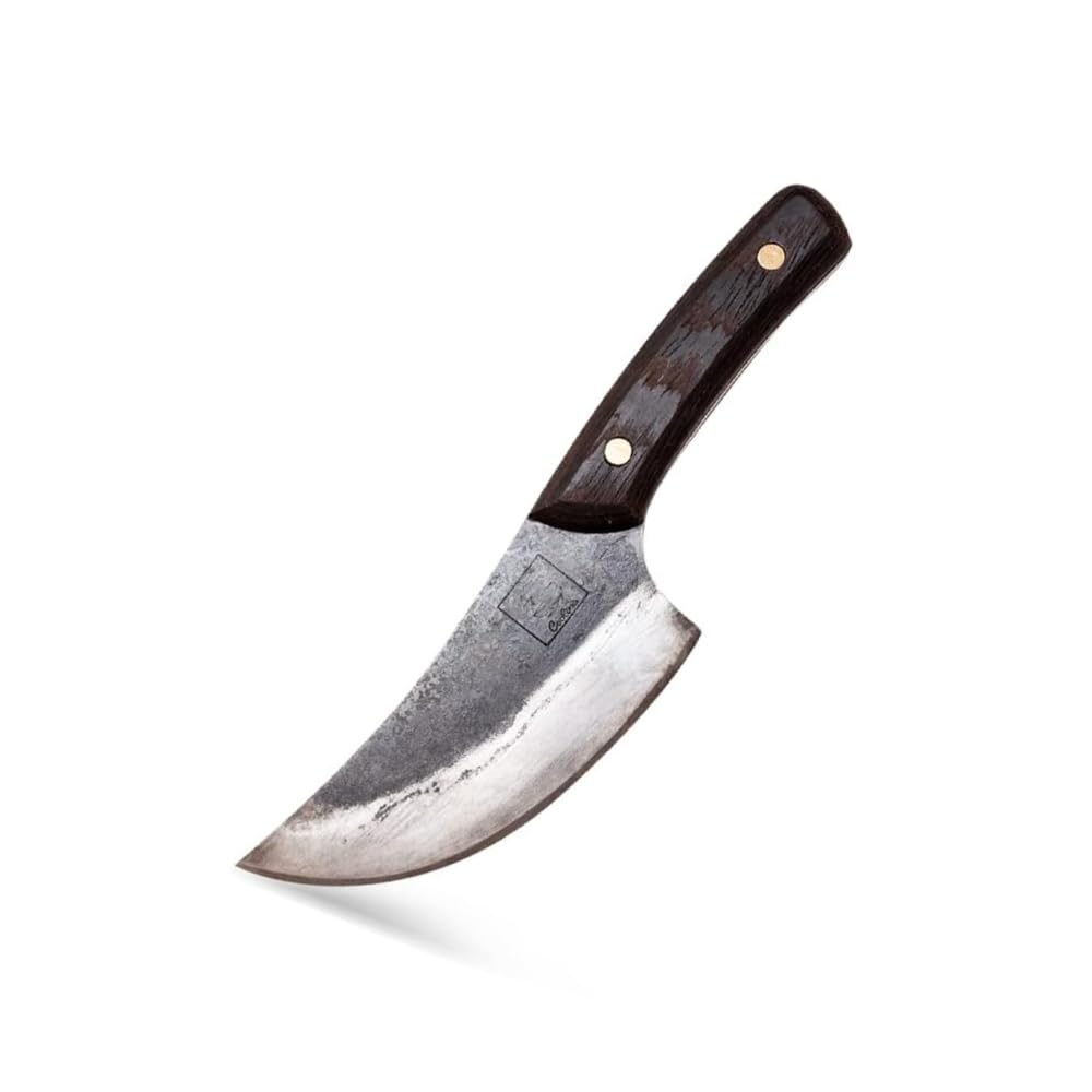 COOLINA Altomino Handmade Butcher Knife - 5.7-inch Manganese Steel Blade, Hand-Forged Chinese Cleaver for Meat Cutting, Deboning & Kitchen Prep | Perfect for Professional Chefs & Home Cooking