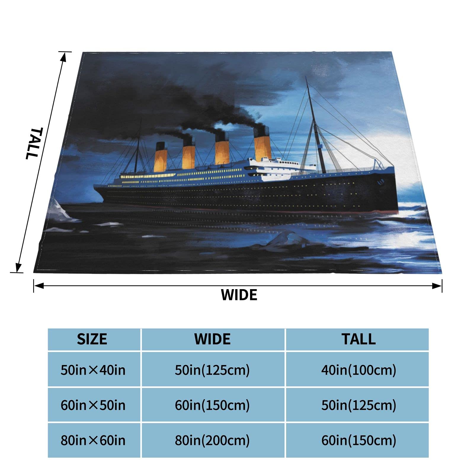 Soft Cozy Flannel Fleece Blanket - Lightweight & Warm Throw for Couch, Sofa, Bed - 50x40 Inches - Perfect for Living Room, Office Nap & Winter Snuggling