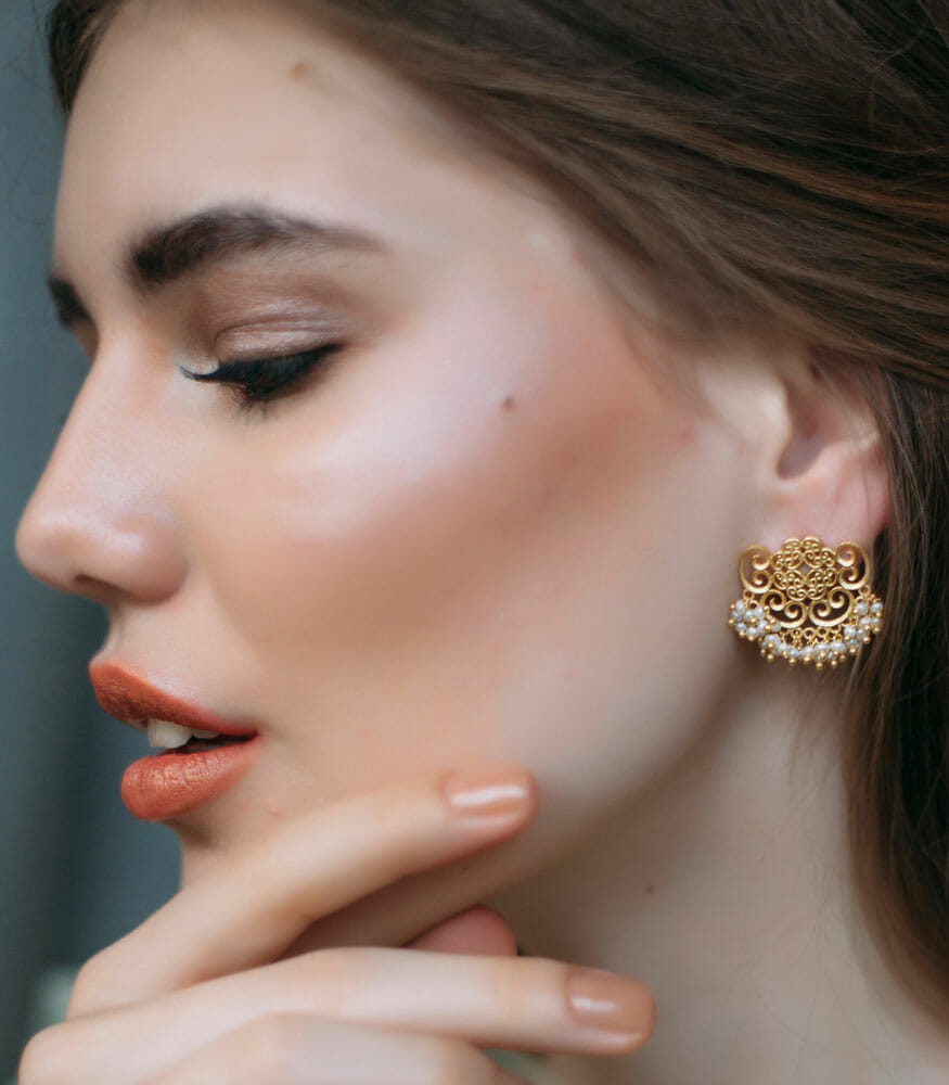 Delicate Darling Necklace & Stud Earrings Set - Dainty Gold Plated Jewelry for Women, Perfect Gift for Valentine's Day, Anniversary or Birthday | Everyday Wear & Special Occasions