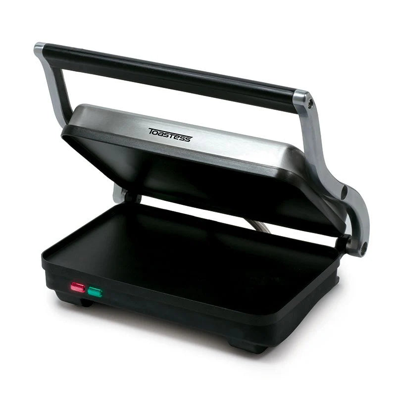 Salton TSG710 Stainless Steel Electric Sandwich Maker with Floating Hinge Lid - Perfect for Quick Breakfasts, Lunches & Snacks at Home or Office