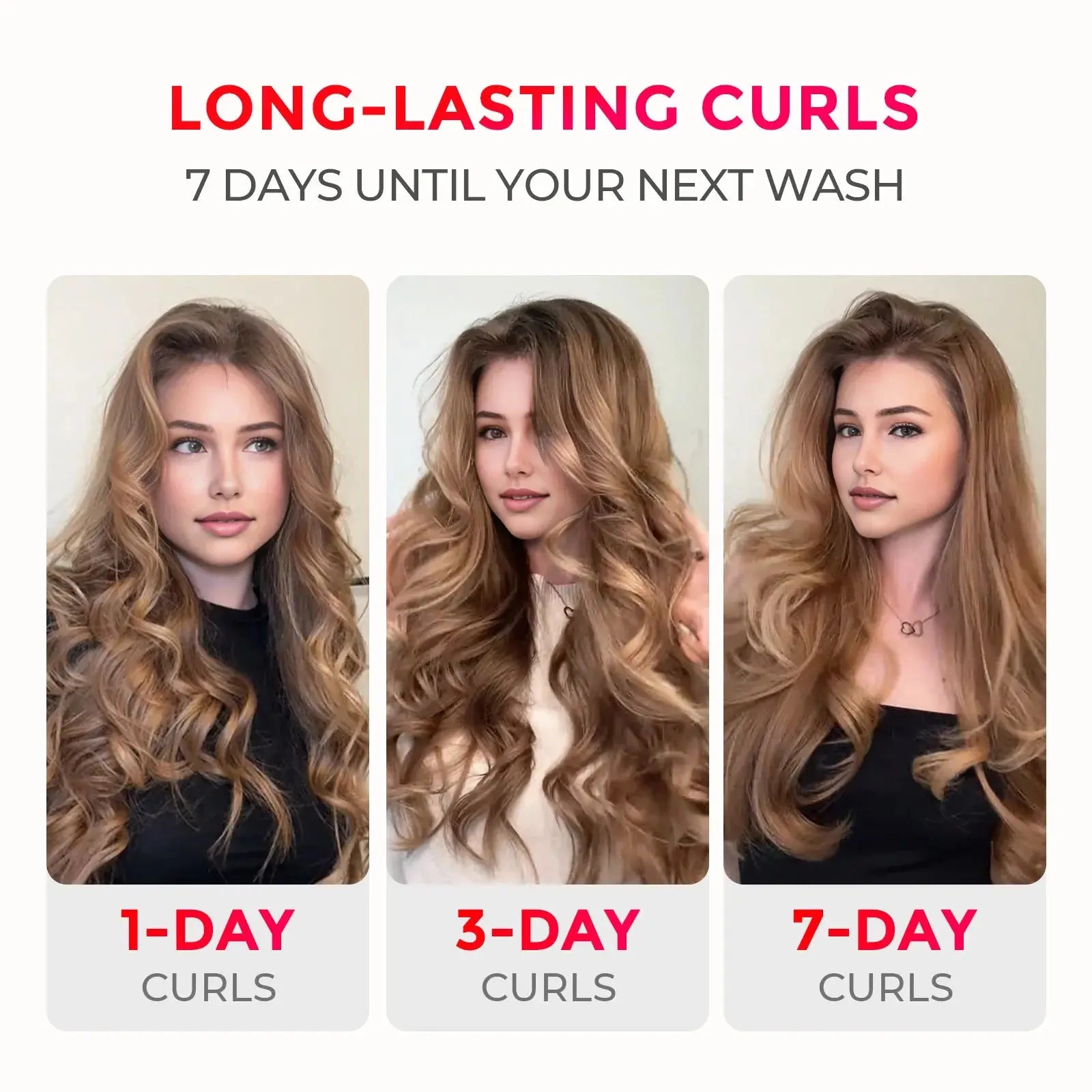 TYMO CURLPRO PLUS Hair Curling Iron - Professional Ceramic Tourmaline Styler for Salon-Quality Waves & Curls - Perfect for Home Styling, Parties & Special Occasions