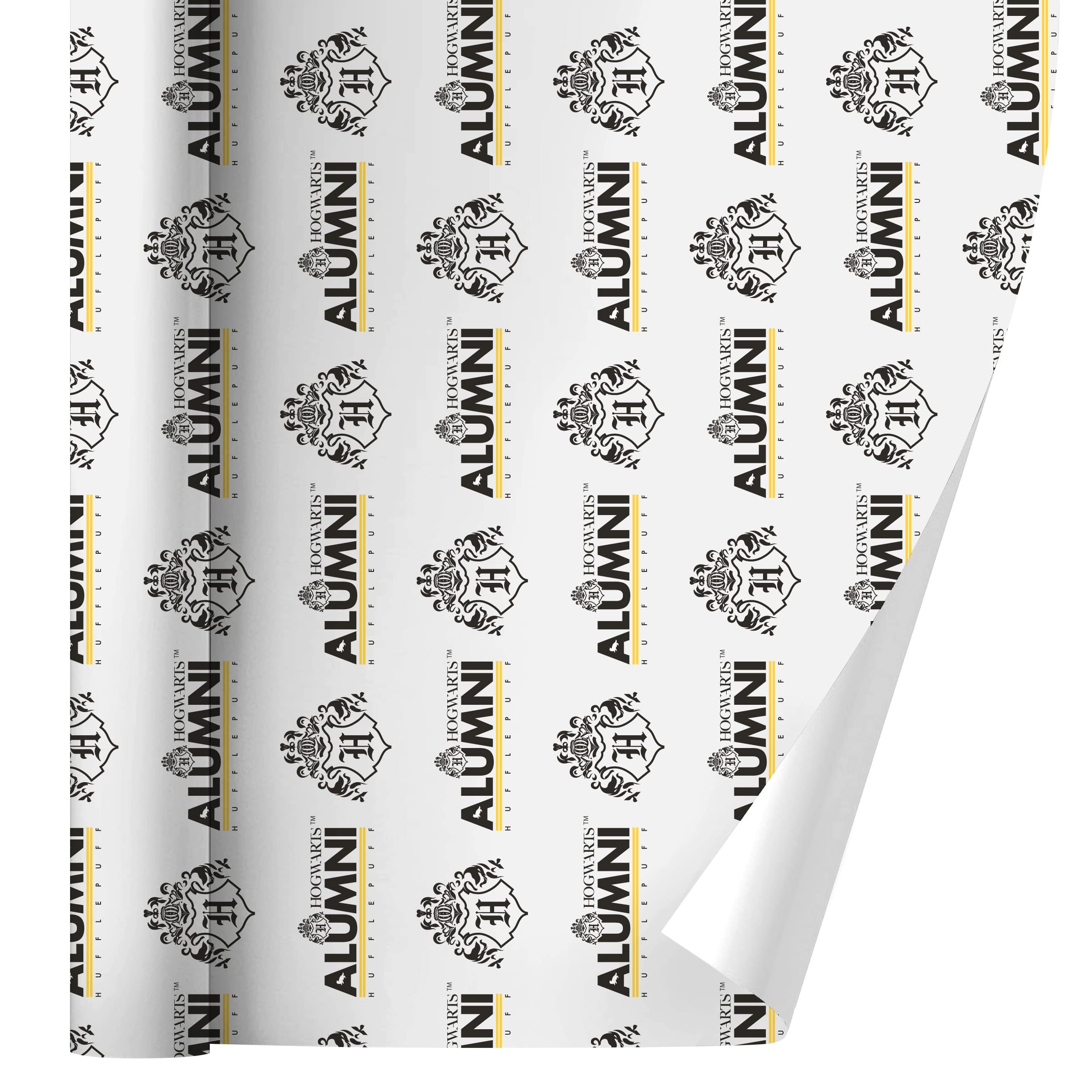 Harry Potter Hufflepuff Wrapping Paper Roll - Official Licensed Gift Wrap for Birthdays, Christmas & House Pride - Perfect for Party Decor, Book Lover Gifts & Wizarding World Fans