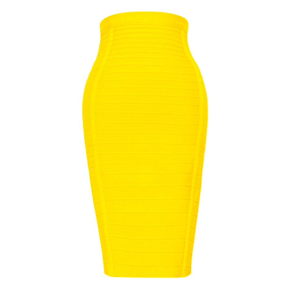 Women's High Waist Stretchy Rayon Bandage Pencil Skirt - Slim Fit Bodycon Mini Skirt for Work, Party & Night Out